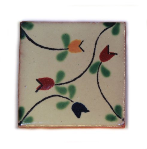Carrelage en céramique mexicaine - 5 cm - fait à la main et éthiquement négocié par Tumia LAC - Tuile unique Cover