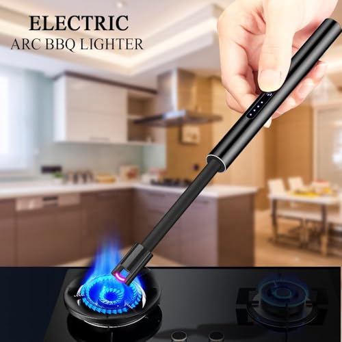 Image of Crasts USB Plasma Rechargeable Electric Gas Lighter for Pooja Room, Candles, BBQ, Multi Purpose - 360 Degree Flexible & Windproof (Multicolor)