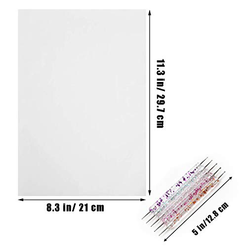 100 Sheets White Carbon Transfer Paper 11.7”x8.3” with Tracing Stylus