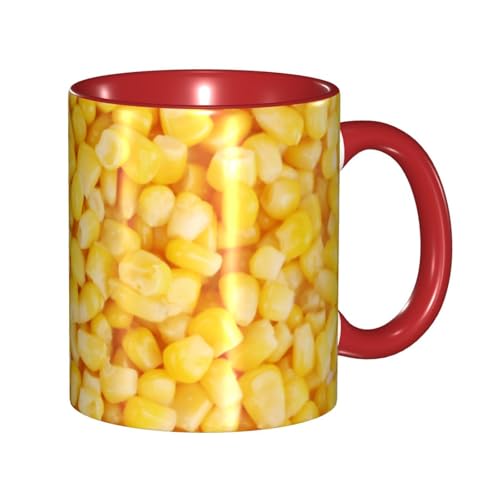 マグカップ とうもろこし柄 創意 コーヒーカップ 330ml 陶器 食器 おしゃれ 男女兼用 ミルクコップ コーヒー ティー オフィス 家庭用 誕生日 贈り物