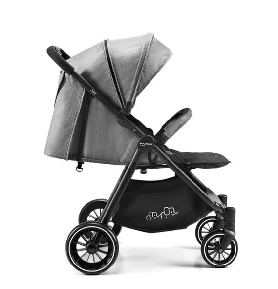 MULTIKIDS Carrito de Passeio Joy, Color Negro, Acero Aleado, Reclinable, con Suspensión, 0-15 kg