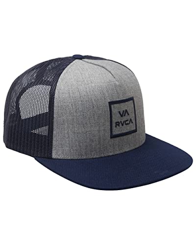 Image of RVCA Men's Trucker Hat, Adjustable Snapback Cap for Streetwear & Skating, Lightweight Breathable All-Day Comfort
