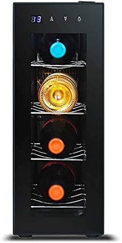 QHYTL Refrigerador de Vino de 4 Botellas, refrigerador Mini Bar Refrigerador de Bebidas y refrigerador Refrigerador Vertical de Vino/Bebidas de Mesa 8-18 ° C Temperatura Ajustable Negr QHYTL Refrigerador de Vino de 4 Botellas, refrigerador Mini Bar Refrigerador de Bebidas y refrigerador Refrigerador Vertical de Vino/Bebidas de Mesa 8-18 ° C Temperatura Ajustable Negr