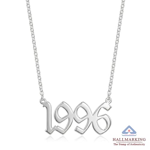 Image of TRUESILVER ACPL Personalized 925 Sterling Silver Name Necklace for Women & Girls | Customized Name Pendant Necklace | Custom Jewelry Gift for Birthday Anniversary Wedding