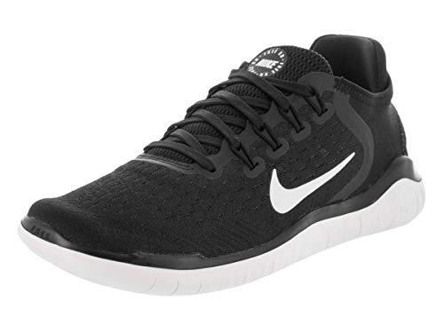 Nike Women's Free RN 2018 Black/White Running Shoe 6 Women US