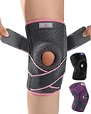 ABYON Kniebandage Verstellbare Knieorthesen mit Seitlichen Stabilisatoren und Patella-Gelpolstern für Damen Knieschmerz, Meniskusriss, Arthritis, Gelenkschmerz (L/XL)