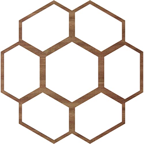 Image of Ekena Millwork 22 inchOD x 7 3 /4 inchID x 3 /8 inchT Florin Wood Fretwork Pierced Ceiling Medallion, Walnut
