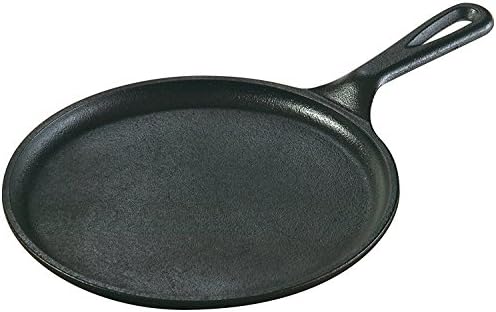 8 Inch Round Seasoned Cast Iron Griddle - Thumbnail 3