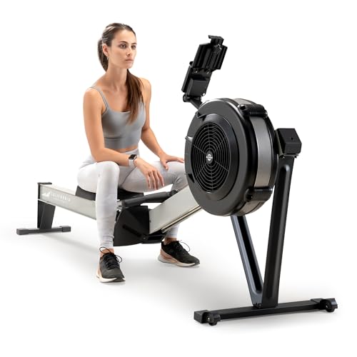 California Fitness Products by Marcy Deluxe Rowing Machine with Adjustable Air Resistance for Cardio Training NS-7874RW