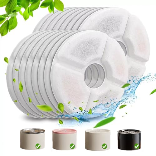 6 filtros de repuesto para fuente de agua automática para gatos miniatura 2
