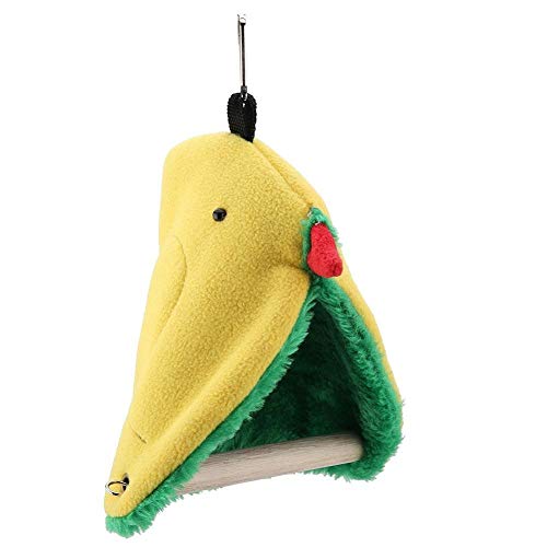 KSTE Jaula para Pajaros, Pájaro del Loro Triángulo Felpa Hamaca Jaula Feliz Carpa Cama Colgante del Juguete de la Cueva Cover