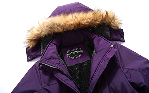 Image of MOERDENG Women's Waterproof Ski Snow Jacket Winter Warm Hooded Snow Coat Mountain Windproof Ski Jacket For Women
