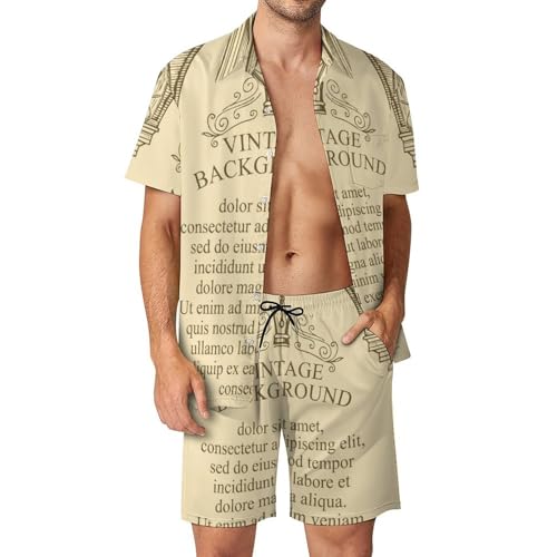 Style vintage haut de gamme avec cet ensemble 2 pièces homme motif anges