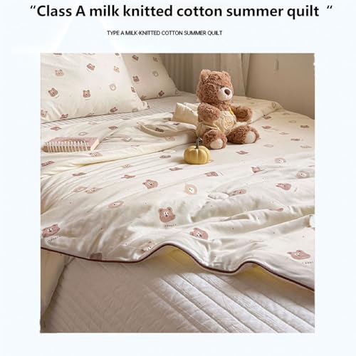 Couette fine en coton tricoté respirante pour été léger - 4