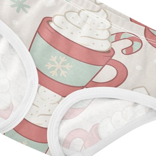 Girls' Cotton Panties Organic Underwear for Baby Girls Seamless Hot Cocoa Pattern4