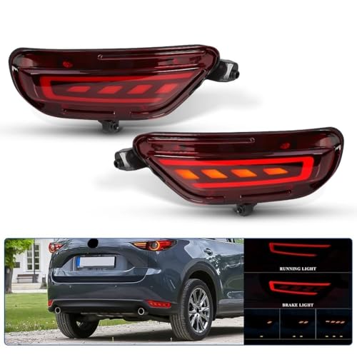 Luces traseras de coche para Mazda CX-5 2017-2021 parachoques con 3 funciones 3