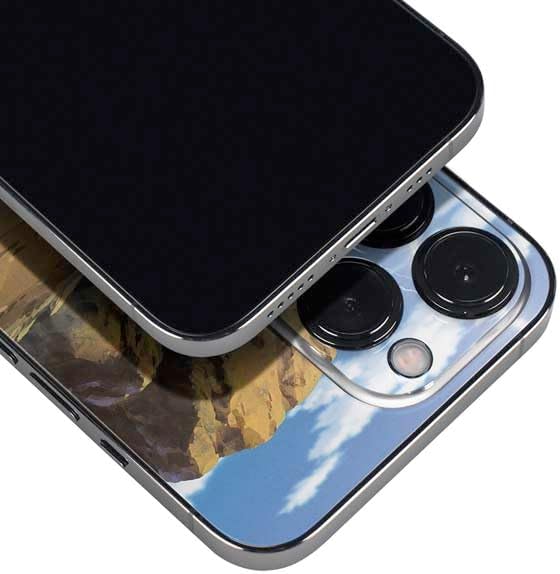 Vista 34 de Skinit Calcomanía para iPhone 14 Pro Max, diseño oficial de Dragon Ball Z Goku Iconic Kanji Symbol Naranja