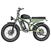 Freego Electric Dirt Bike, Electric Motorcycle for Adults,2000W Dual Motor/48V/40/55Ah,Dual Hydraulic Brake/Suspension,35MPH/68/108Mile,20x4 Fat Tires Off Road Electric Bike (Green/55Ah/F3 Pro Max) #2