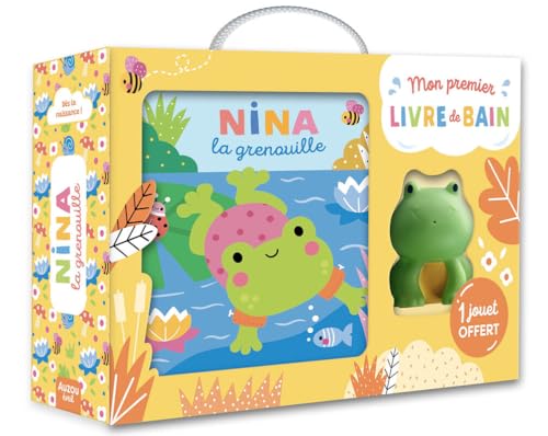Mon premier livre de bain - valisette - nina la grenouille