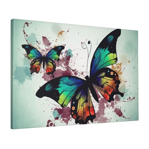 Impression sur toile artistique papillon decoration murale moderne pour maison et bureau