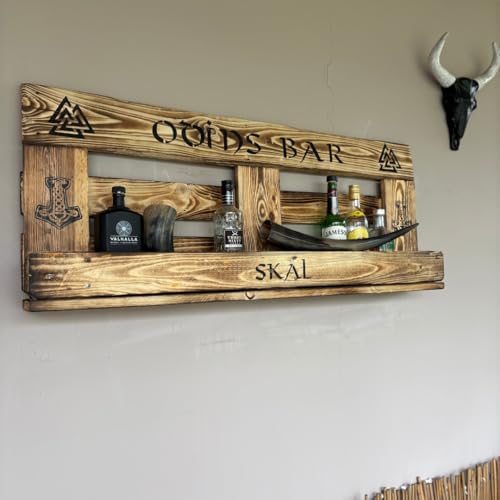 Odins Bar mit persönlichen Aufdruck - Wandbar für Flaschen - Bar 120cm...