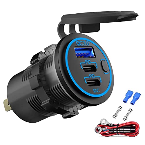 Adattatore Per Accendisigari Auto Con Doppia Porta USB E Presa 12V, Ricarica Rapida, Cavo 63 Cm, Per Telefono, GPS, Telecamera Cruscotto