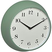 TFA Dostmann Analogue Retro, 60.3540.04, Radio-Controlled Wall Clock, Metal, Green, Plastic Glass, L 270 x B 82 x H 270 mm