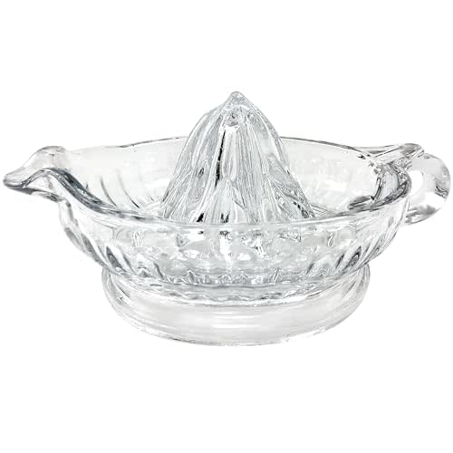 TableCraft H223 Glass Manual Juicer with Handle and Pour Spout