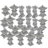 Statues décoratives pour aquarium : leur design en forme de pavillon apporte une touche ludique à votre décoration, idéale pour décorer une table