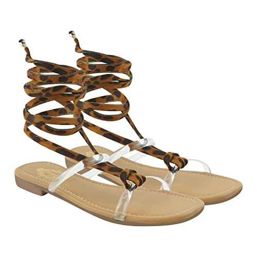 Girls-Zebra Flat Sandal