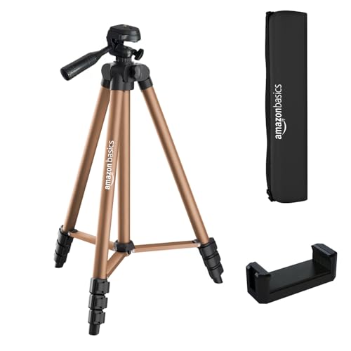Amazon Basics Lightweight 41-134cm Tripod with Mobile Holder & Ca...