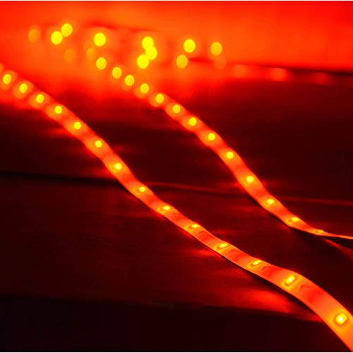 Upgraded Red Solar LED Strip Lights, 19.6ft 180 LED Strip Lights Solar Powered 8 Lighting Modes Waterproof Outdoor Accent Light for Terrace, Balcony, Garden, Patio Steps, Pergola, Courtyard