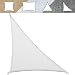 Produktbild casa pura Sonnensegel für Garten, Terrasse & Balkon | wetterbeständig, UV-stabilisiert & atmungsaktiv | Sonnenschutz | Farbe Weiß, dreieckig 3,6x3,6x5,1m
