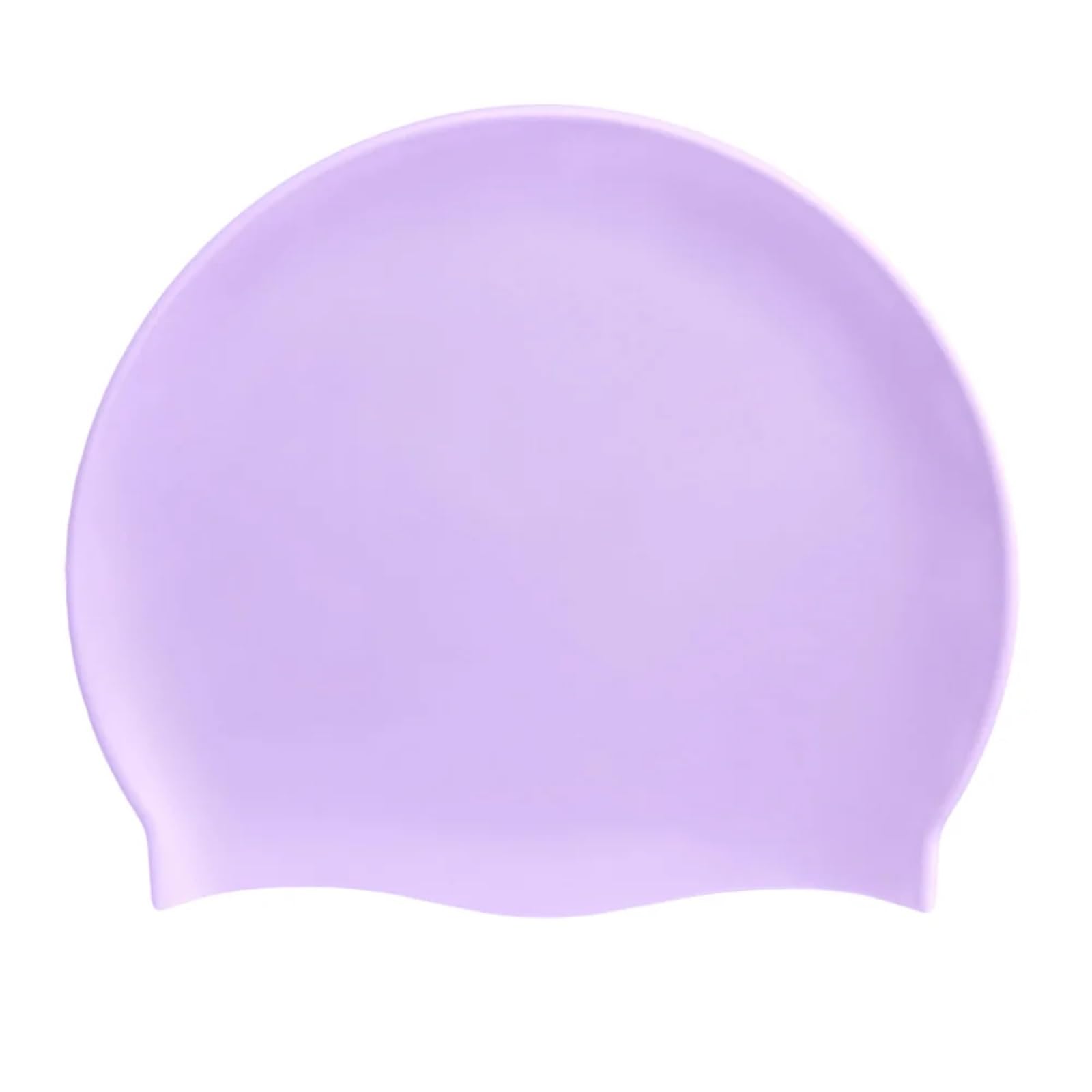 Amengj Women's Light Purple Swimming Cap Silicone Swim Cap For Long & Short Hair(,Adult)