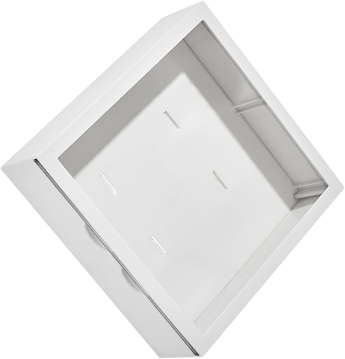 Wall Mounted Display Case for Collectibles, Space Saving White