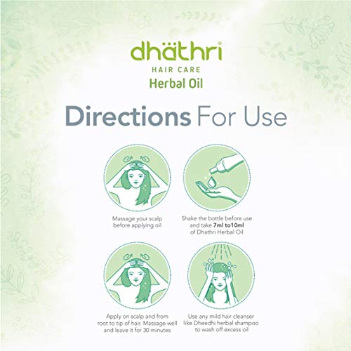 Image of Dhathri Hair Care Herbal Oil - 100 ml & Dhathri Chemparathi Thaali - 200 ml | Ayurvedic Hair Oil for Hair Fall and Regrowth| Natural Shampoo for Dry and Frizzy Hair | Hair Care Combo for Women and Men