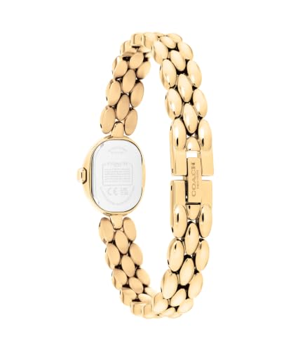Image of Coach Sammy Women's 2H Quartz Watch Gift Set with Matching Adjustable Jewelry Bracelet - Oval Case - Minimalist Style - Gift for Her - 22.5mm