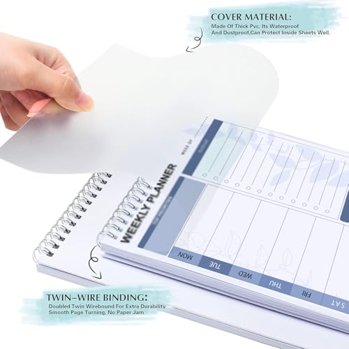 Image of AccuPrints A5 To Do List Notepad - Daily Planner Undated 50 Sheets /100 Pages Tear Off, 5.8 inch x 8.2 inch | Planning Memo Pad | Checklist Productivity Note Pad for Work and Personal Organized (Weekly planner Pad)