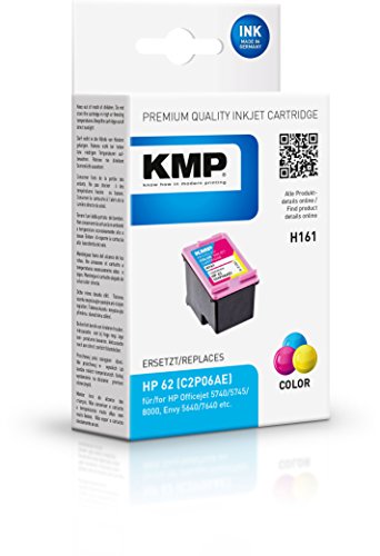 Cartouche KMP H161 3 couleurs compatible HP 62 C2P06AE pour imprimante