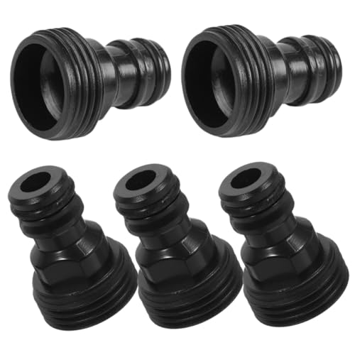 IMIKEYA 5個 高強製水栓アダプター 耐摩耗性と変形防止 洗濯機給水ホース対応 クイックコネクト設計で確実な接続 ガーデンホースおよび多用