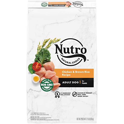 NUTRO Natural Choice Adult Dry Dog Food, Chicken & Brown Rice Recipe Dog Kibble, 22 lb. Bag