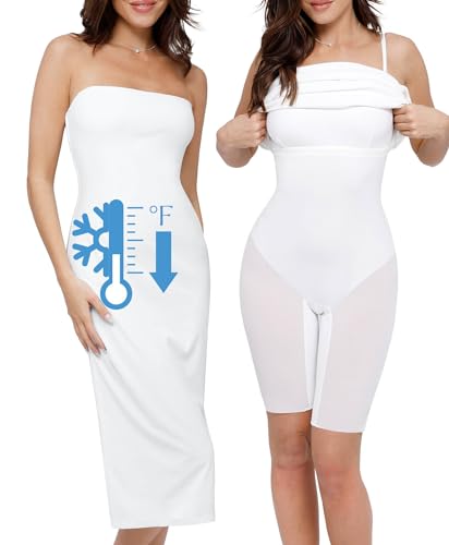Image of Popilush Bachelorette Dress Maxi Shapewear Dress Long Dresses Built-in Bra Strapless Bodycon Tube Wedding Guest Summer Blue