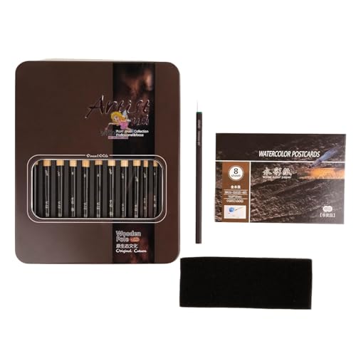 Image of WISHKEY 12 Pcs Professional Paint Brush Set with Metal Storage Box | Synthetic Bristle Brushes for Acrylic, Watercolor, Oil & Gouache Painting | Assorted Artist Brushes for Kids, Students & Adults