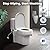 Aresmata Ultra-Slim Bidet Attachment for Toilet - Effortless Non-Electric Self-Cleaning Dual Retractable Nozzles Bidets Toilet Seat, Adjustable Water Pressure Fresh Water Sprayer Baday