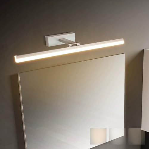 Lámpara de pared de baño con rotación de 180 grados, iluminación LED regulable de aluminio