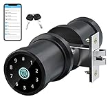 Smart Door Lock ,Keyless Fingerprint and Secure Tuya Bluetooth Touchscreen Digital Door Lock, Easy Install, Great for Hotels and Homes,Apartments,Offices