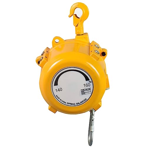 HGCOEYR Spring Balancer Hanging Tool, Retractable Spring Balancer Multiple Capacities 1-200kg Safety Lock(140-160kg)