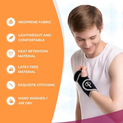 SNUG360 Carpal Tunnel Wrist Brace Both Hands 2 Pack - Adjustable & Breathable Wrist Support Brace for Carpal Tunnel, Tendonitis, Arthritis, Sprain & Fracture, Removable Aluminum Wrist Splint (1 Pair)