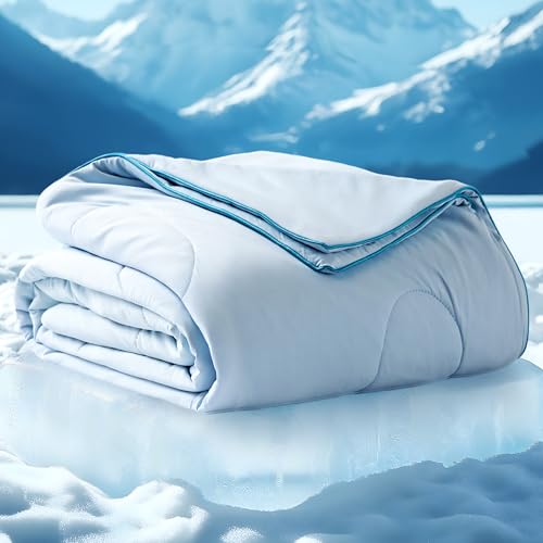 Bedsure Cooling Blankets for Hot Sleepers - Cooling Comforter, Cold Summer Blanket Twin Size for...