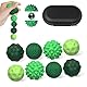 8 Stück Magnetische Fidget Toys, Anti Stress Spielzeug mit Silikonhülle, Magnetkugeln Stressball Silikon Sensorik Spielzeug, Anti Stress Ball für Kinder und Erwachsene (Grün)